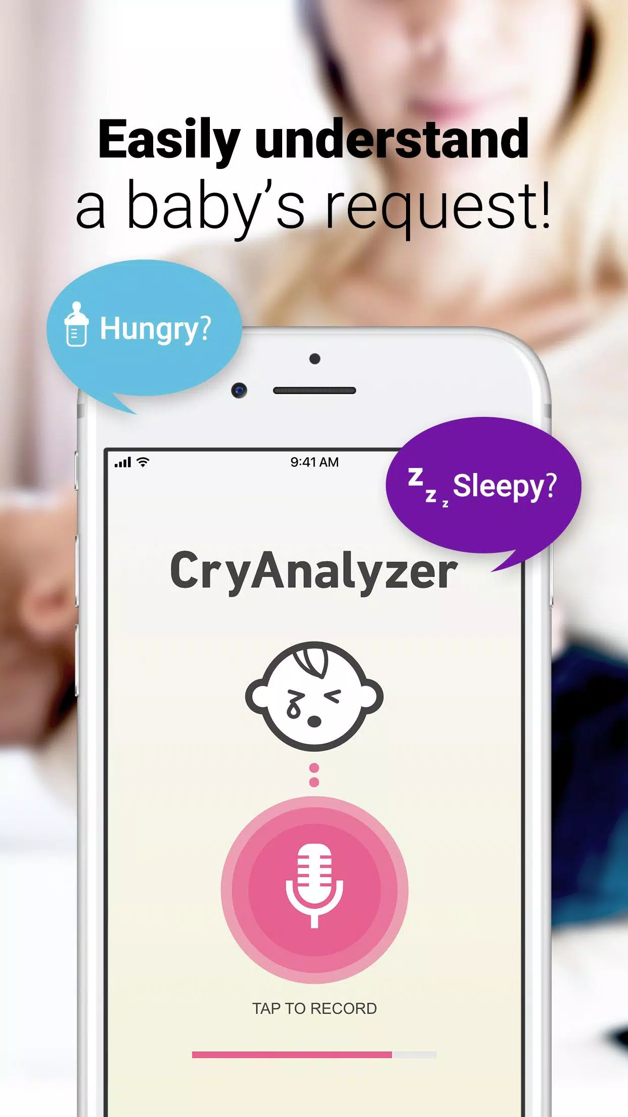 CryAnalyzer - baby translator Tangkapan skrin 1