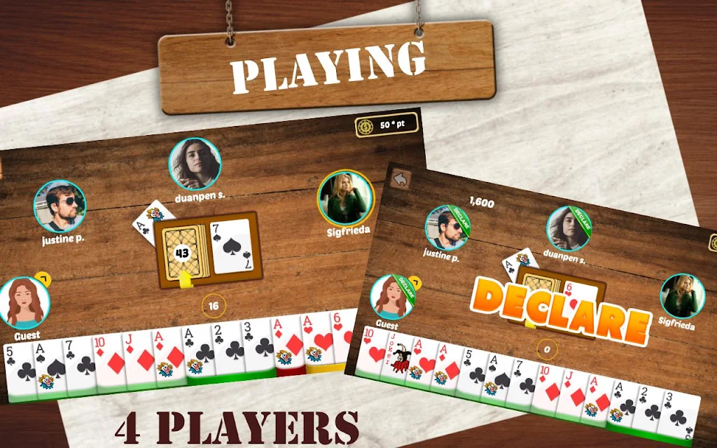Indian Rummy: Play Original Circle Free Card Game Ảnh chụp màn hình 2