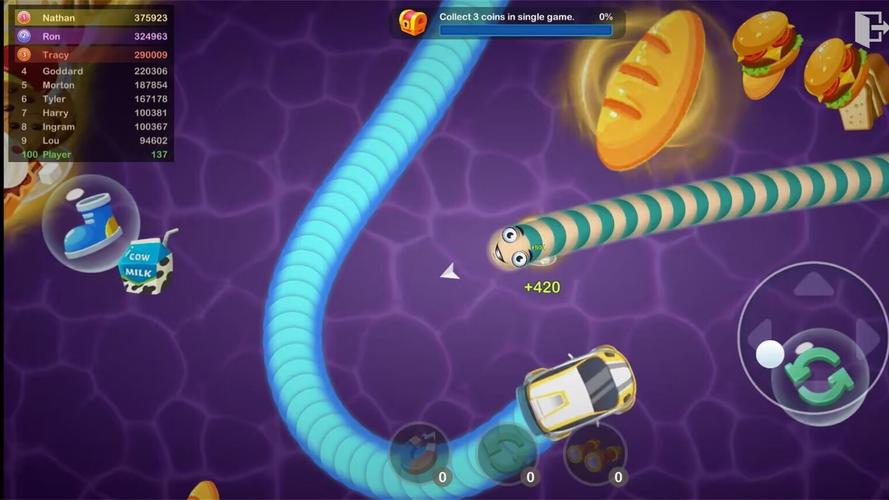 Slinky Snake: Worm.io Game Zrzut ekranu 0