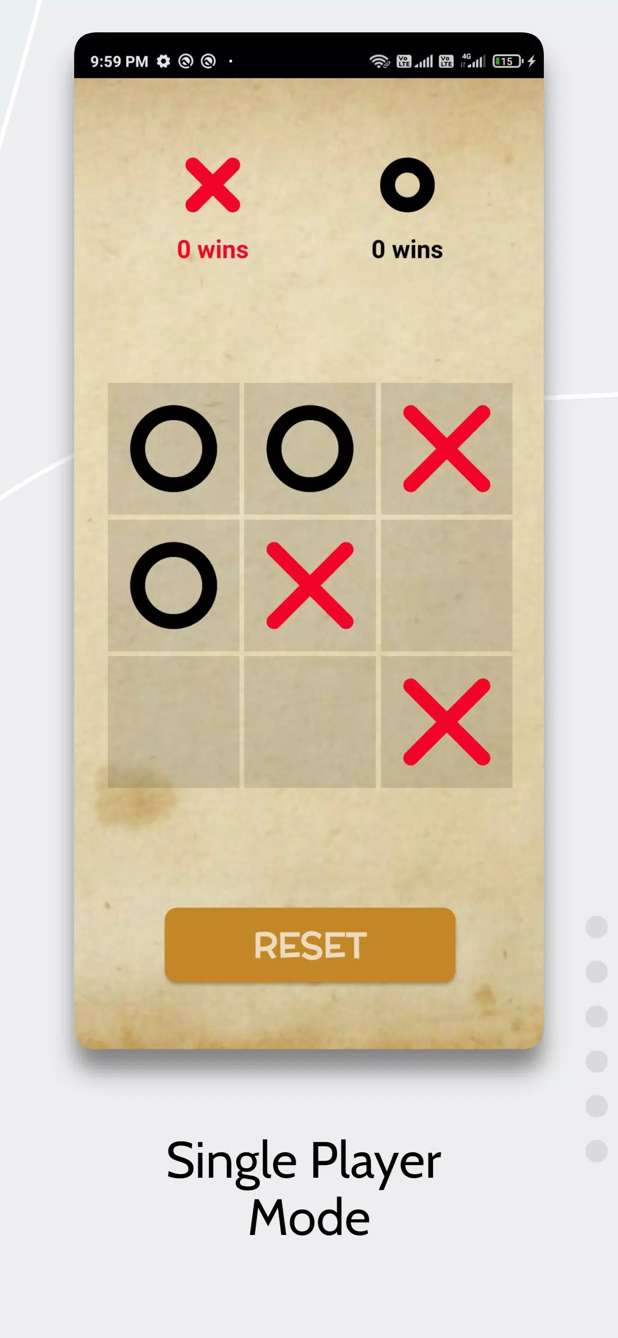 Tic Tac Toe AI Game Captura de tela 1