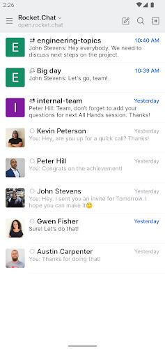Rocket.Chat Experimental スクリーンショット 1