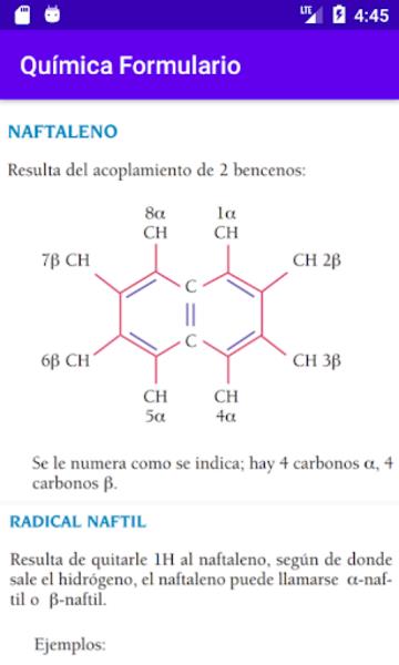 Química Formulario Screenshot 0