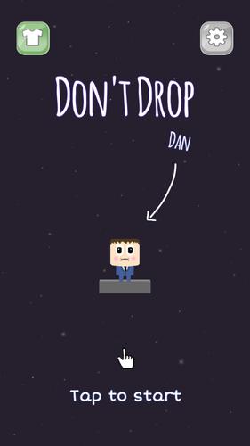 Don't Drop Dan: Tap to survive Capture d'écran 0