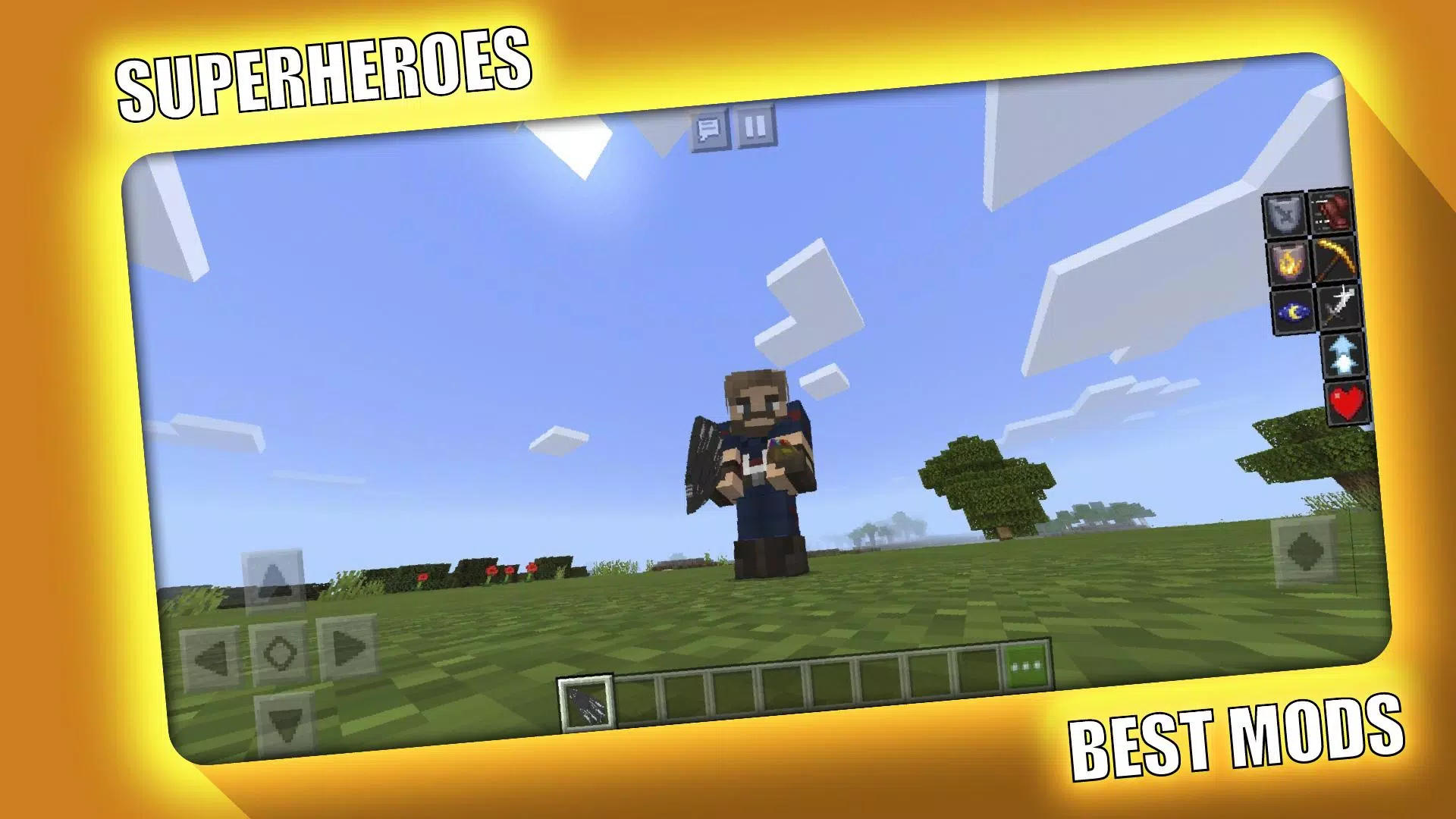 Superheroes Mod for Minecraft ဖန်သားပြင်ဓာတ်ပုံ 2