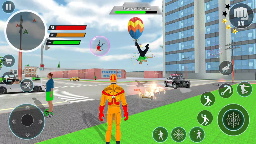 Police Robot Rope Hero Game 3d Captura de tela 3