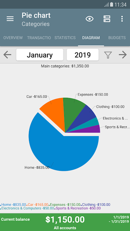 My Budget Book Zrzut ekranu 1