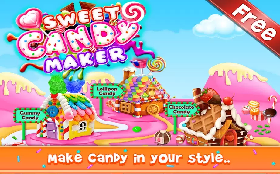 Sweet Candy Maker - Candy Game ภาพหน้าจอ 0