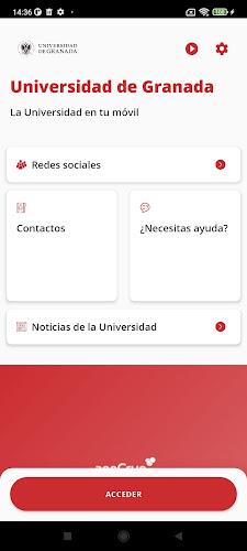 UGR App Universidad de Granada 螢幕截圖 0