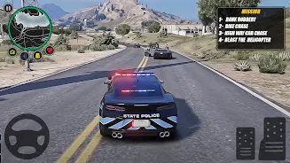 Police Car Chase Criminal Game Captura de tela 2