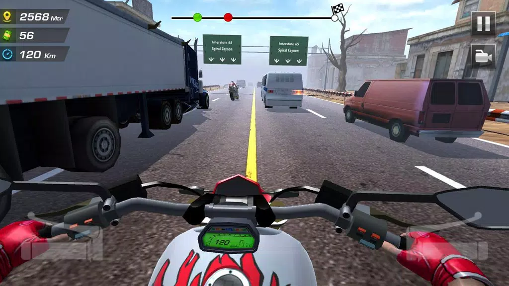 Highway Moto Rider 2: Traffic 스크린샷 0