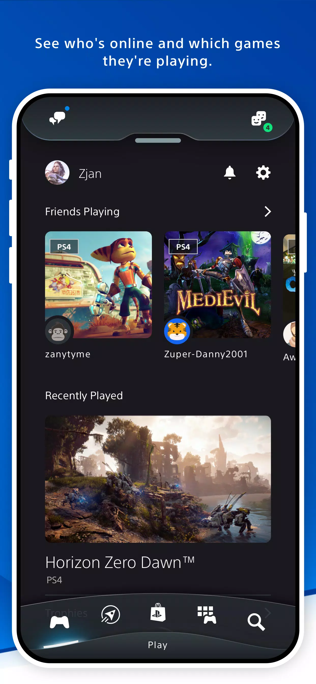 PlayStation App スクリーンショット 1