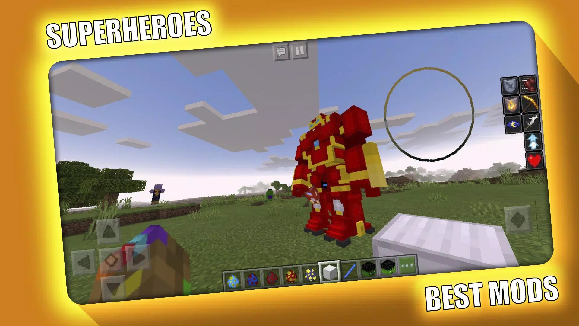 Superheroes Mod for Minecraft ဖန်သားပြင်ဓာတ်ပုံ 0