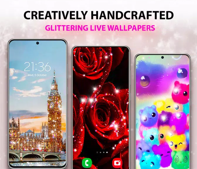 Glitter Live Wallpaper Tangkapan skrin 1