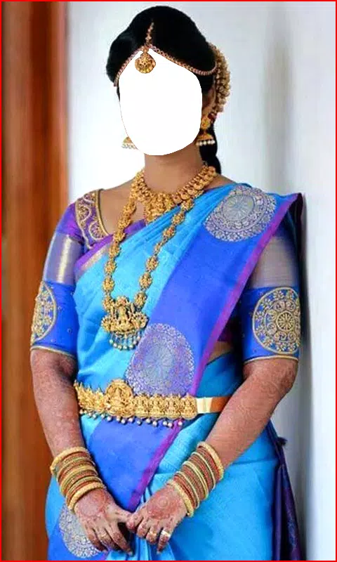 South Indian Women Saree Photo Capture d'écran 1