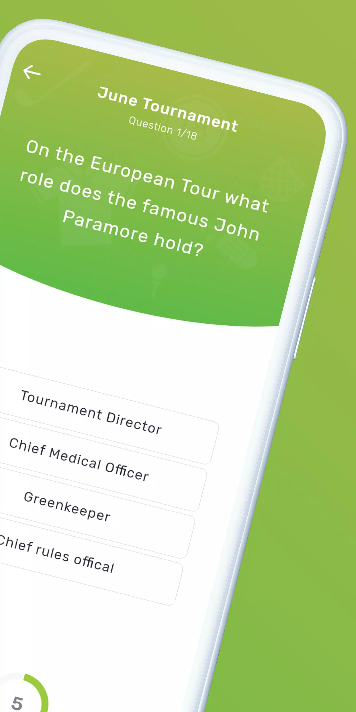 GolfQuizz 螢幕截圖 1