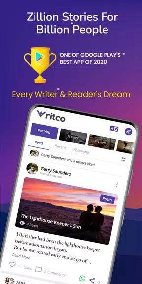 Writco – Reading & Writing App 螢幕截圖 0