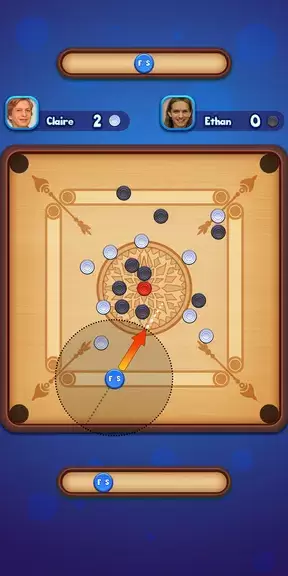 Carrom Strike - Disc Pool Game Ảnh chụp màn hình 1