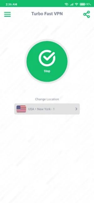 Turbo Fast VPN - Unlimited Captura de tela 1