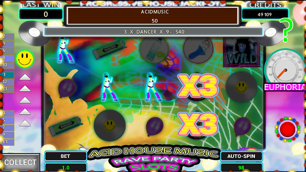 Dance Energy Rave Party Slot スクリーンショット 1