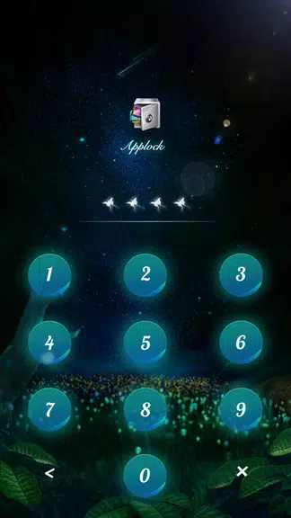 Schermata AppLock Theme Flying Butterfly 1