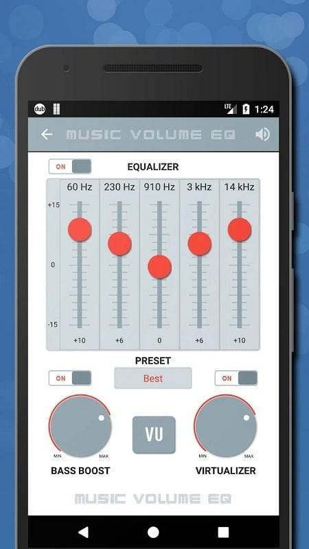 Music Volume EQ + Equalizer ภาพหน้าจอ 1