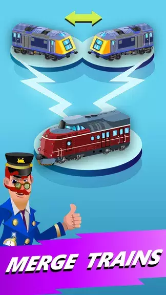 Train Merger Idle Train Tycoon ဖန်သားပြင်ဓာတ်ပုံ 0