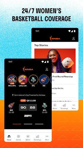 WNBA - Live Games & Scores Capture d'écran 1