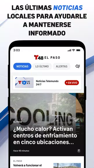 Telemundo 48 El Paso: Noticias 螢幕截圖 0