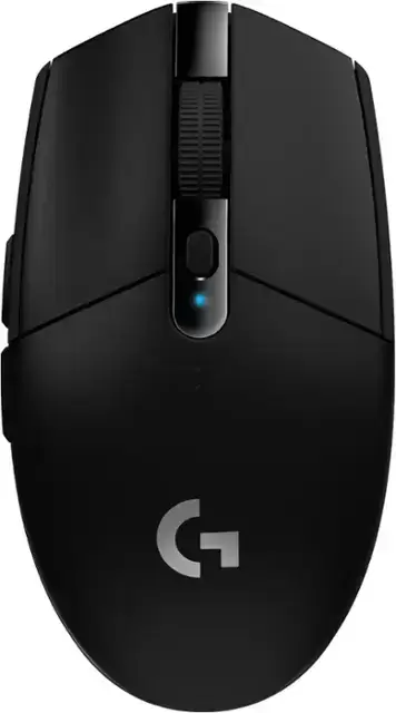 Logitech -G305 Lightspeed Wireless Optical 6可编程按钮游戏鼠标与12,000 DPI英雄传感器 - 无线 - 黑色