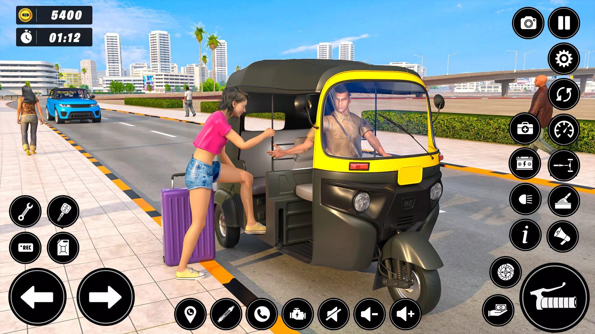 Auto Tuk Tuk Rickshaw Game Ảnh chụp màn hình 1