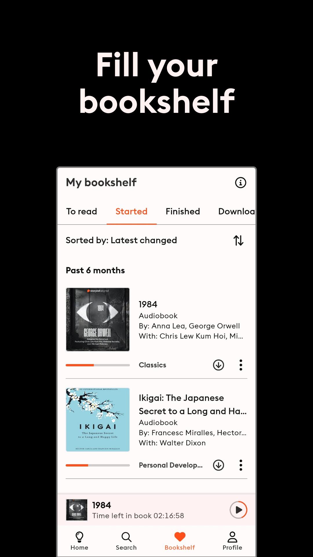 Schermata Storytel: Audiobooks & Ebooks 3