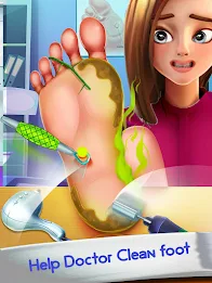 Foot Doctor ASMR Offline Games Zrzut ekranu 1