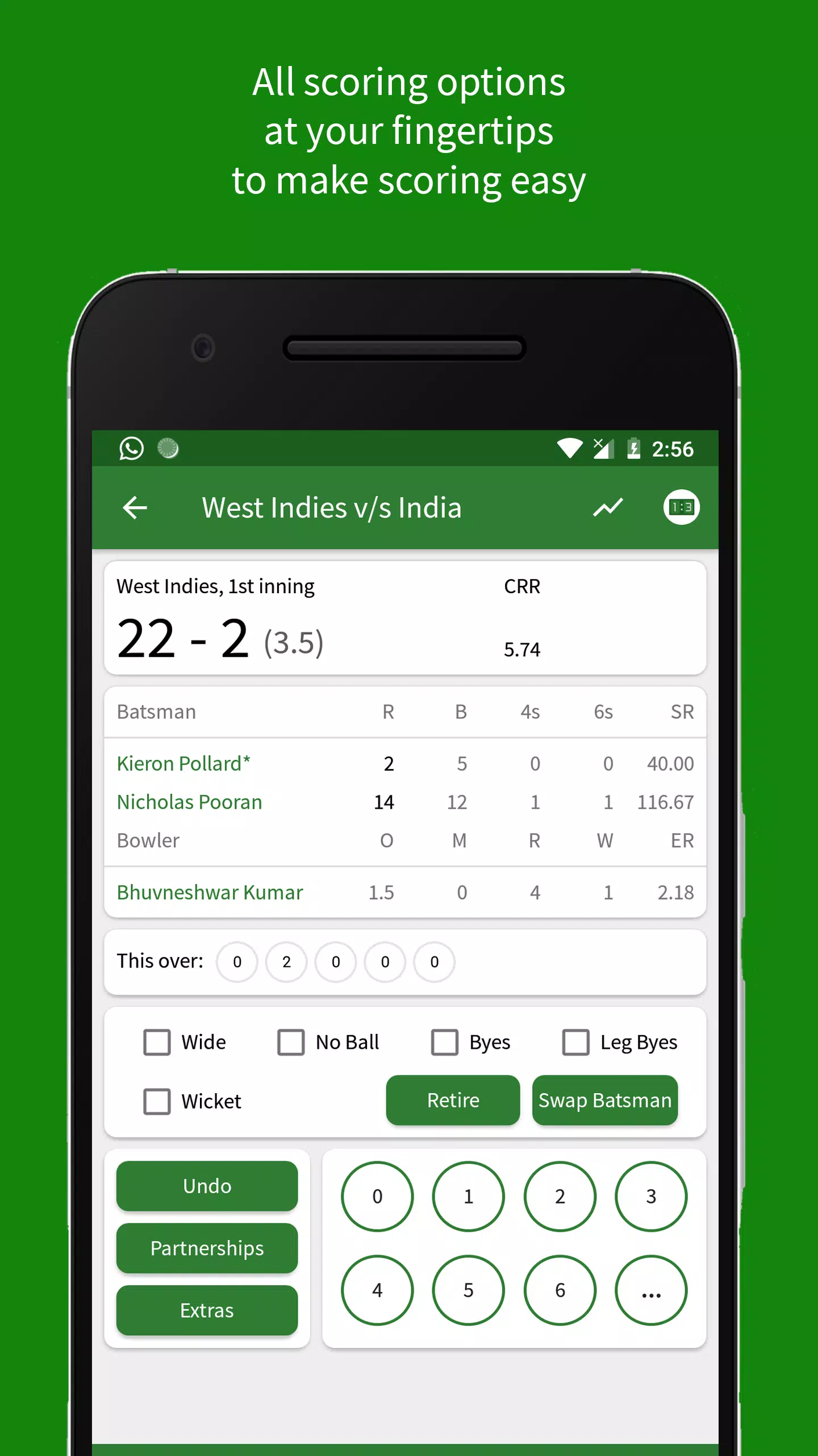 Cricket Scorer Screenshot 1