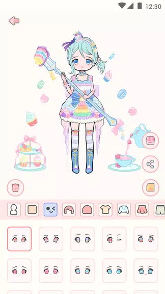 Cute live star:dress up avatar Tangkapan skrin 1