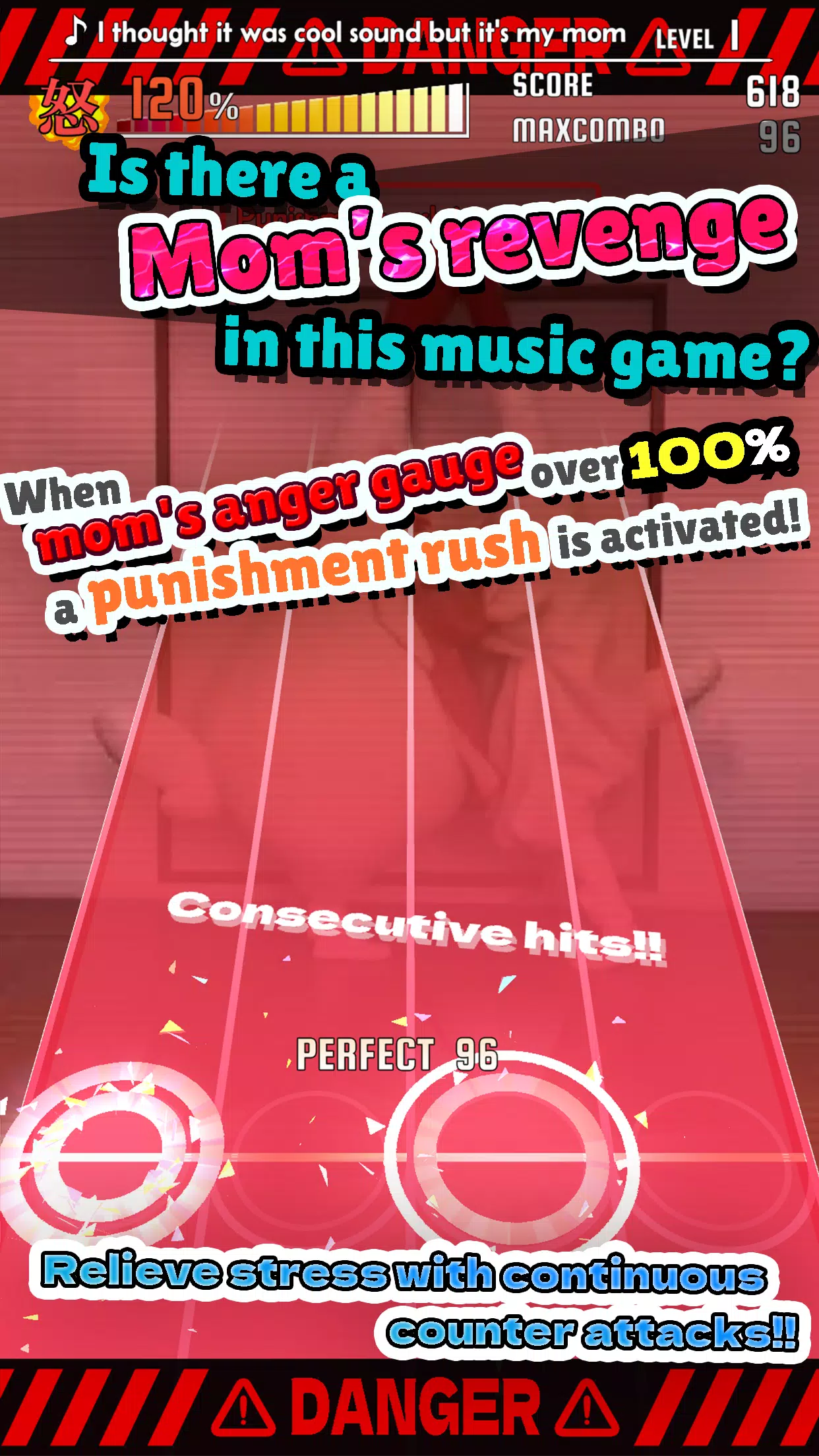 ChickenMom's rhythm game 螢幕截圖 1