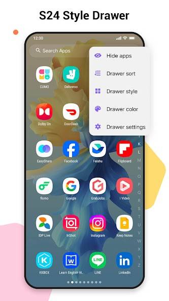 SO S24 Launcher for Galaxy S Ảnh chụp màn hình 1