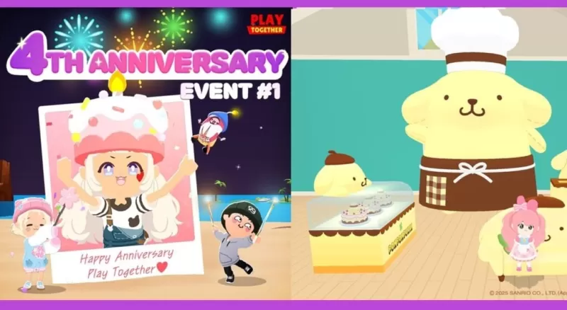 Jogue juntos marca o 4º aniversário com Pompompurin Café Celebration