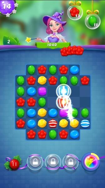 Candy Witch Match 3 Puzzle Ekran Görüntüsü 2