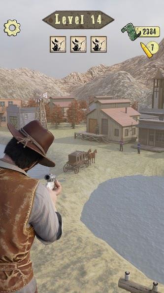 Wild West Sniper: Cowboy War Mod Capture d'écran 2