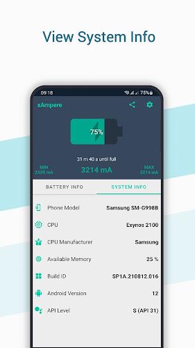 xAmpere - Battery Charge Info Zrzut ekranu 2