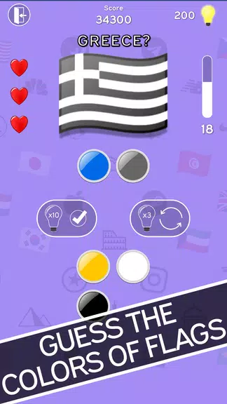 Schermata 3in1 Quiz : Logo-Flag-Capital 2