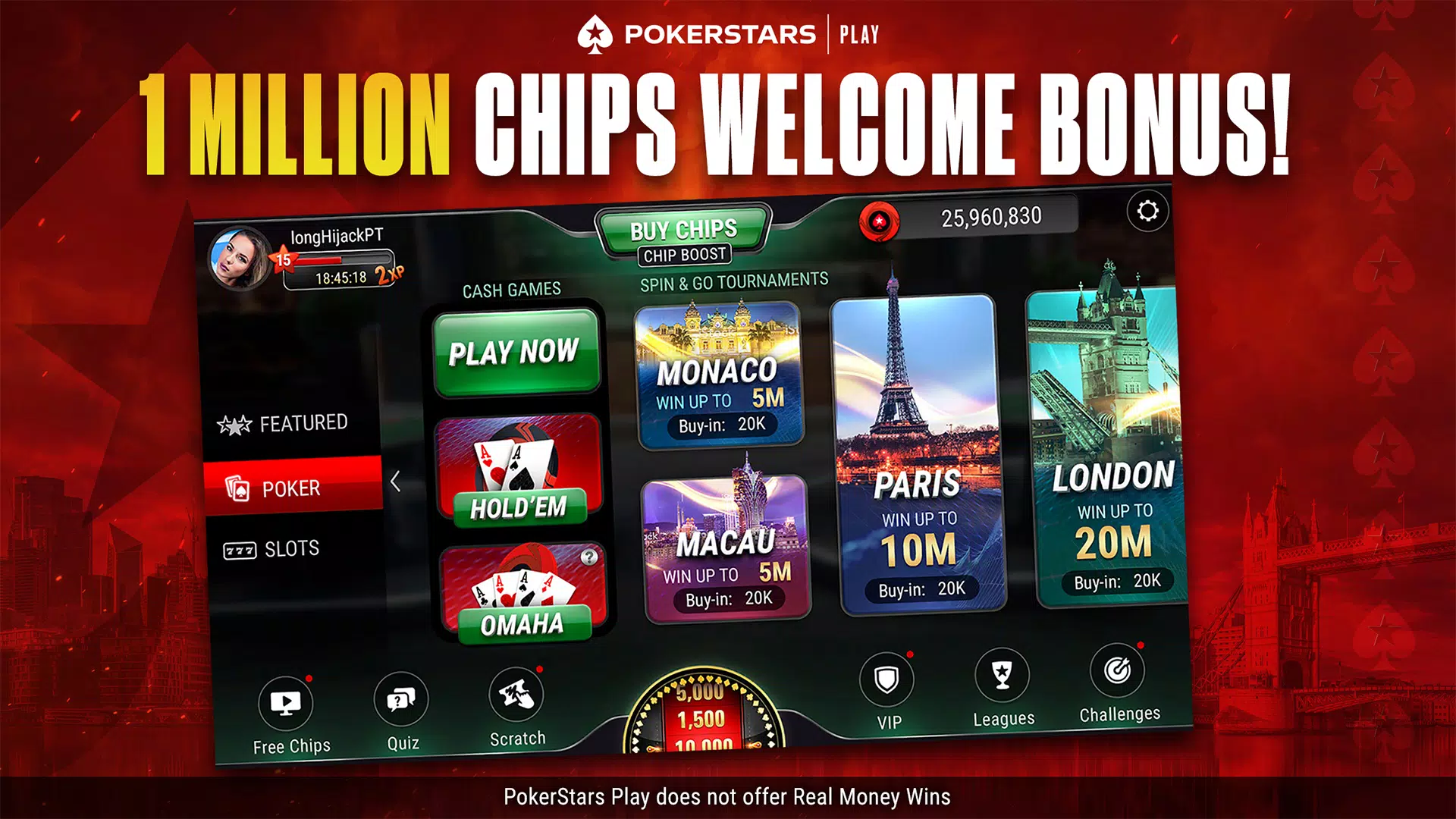 PokerStars Play 螢幕截圖 3