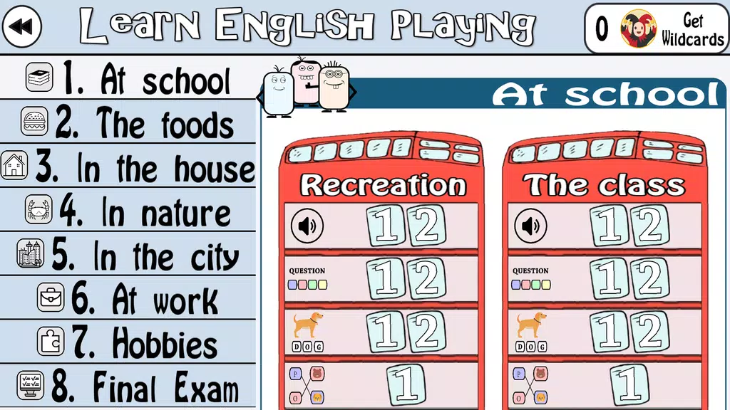 Learn English by Playing Zrzut ekranu 1