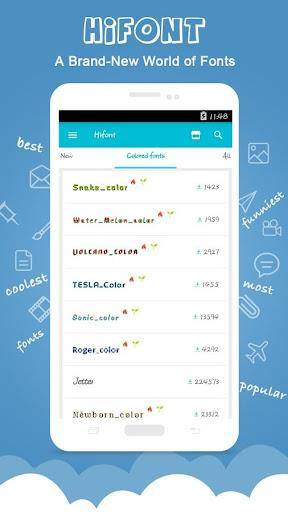 HiFont - Fonts&Wallpapers Schermafbeelding 2