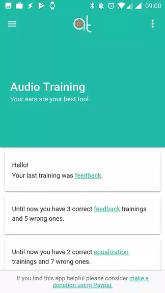 Audio Training EQ and Feedback 螢幕截圖 0