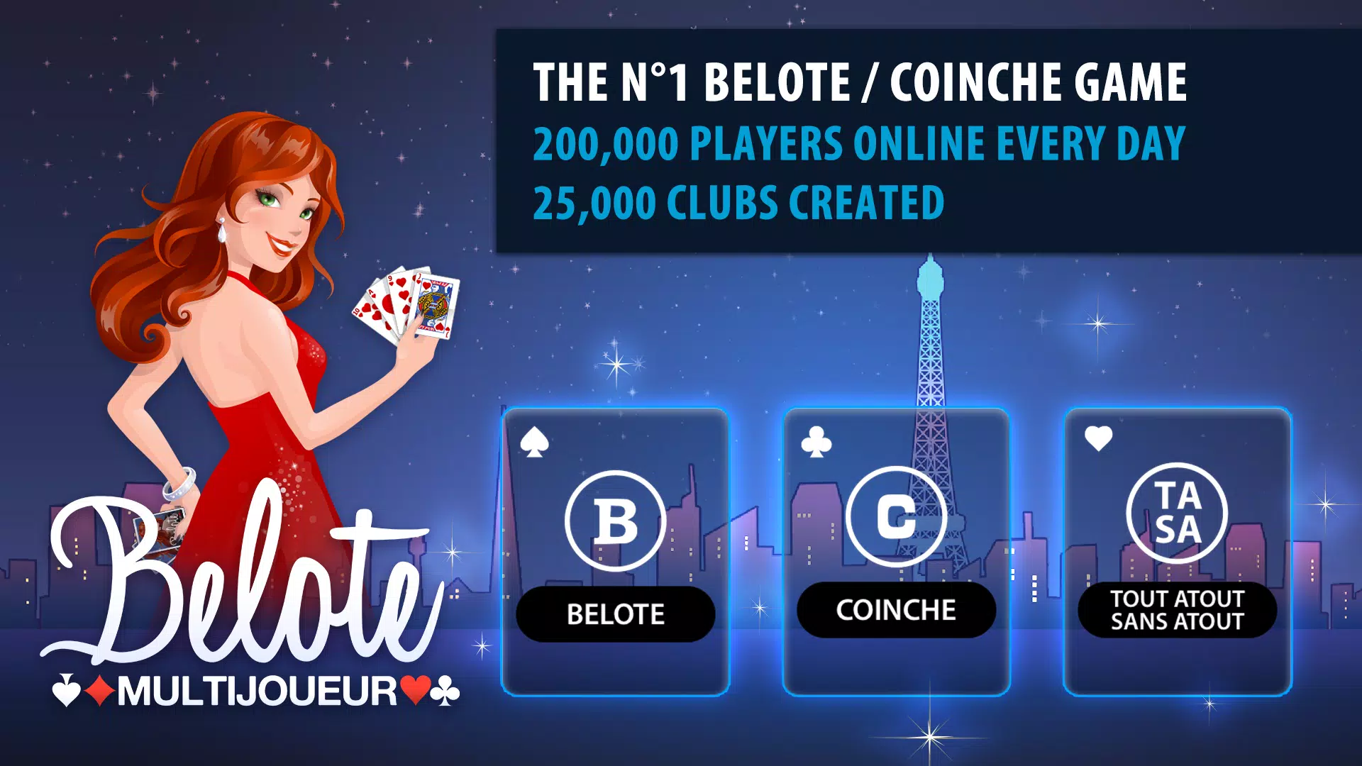 Belote & Coinche Multiplayer Captura de pantalla 0