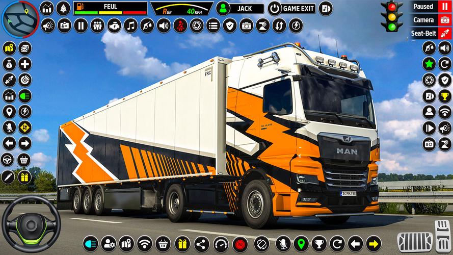 US Truck Driving 3D Truck Game 螢幕截圖 0