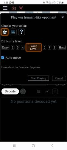 Schermata DecodeChess 1