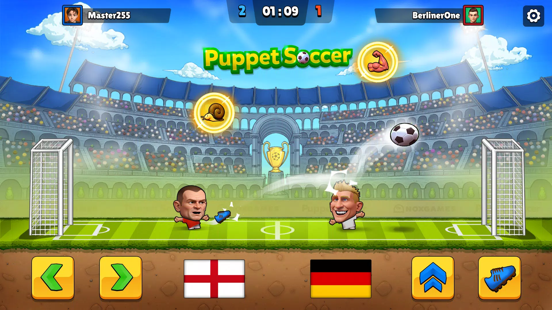 Schermata Puppet Soccer - Football 1