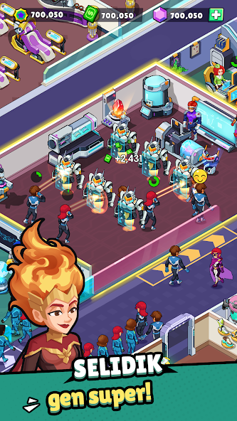 Idle Superpower School Mod Tangkapan skrin 0